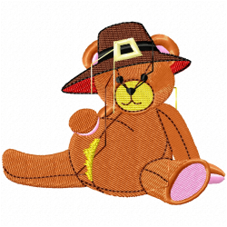 Teddy Embroidery Design 4